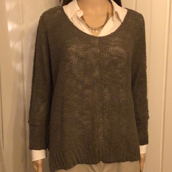 OPEN FINE LUXE KNIT WITH RUSTIC SEEMS LIGHTEST GREEN - Picture 2 of 11